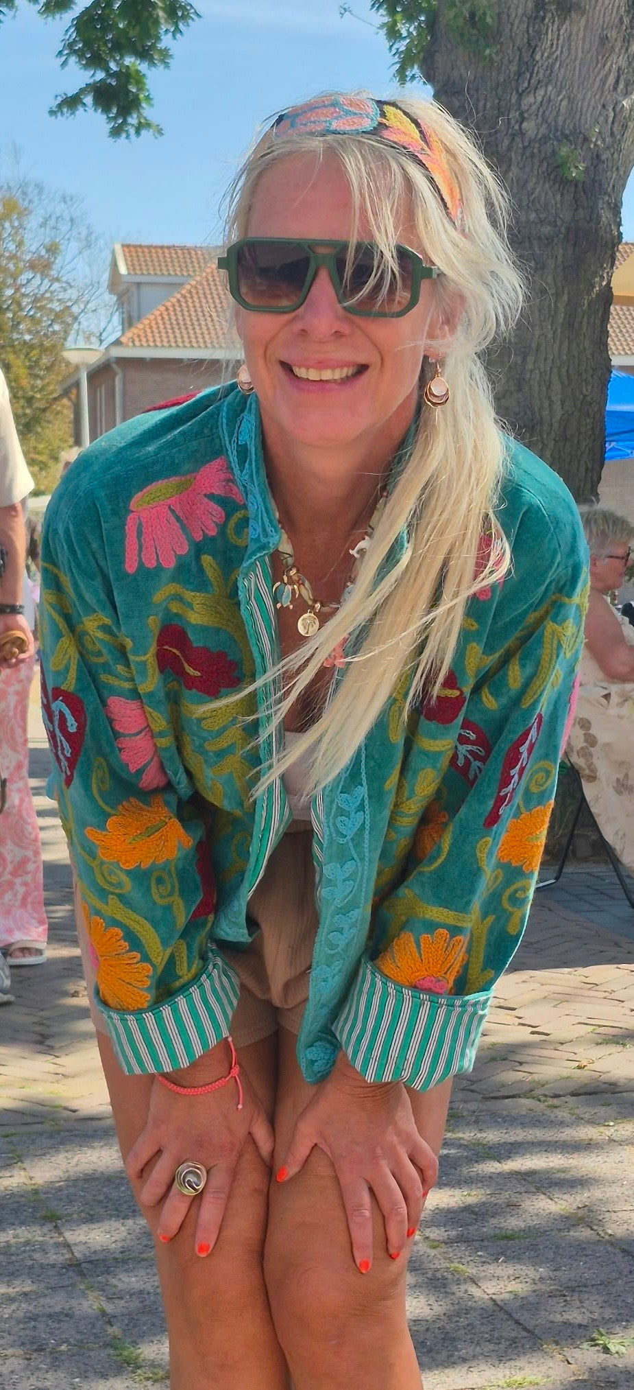 Velvet turquoise Jacket