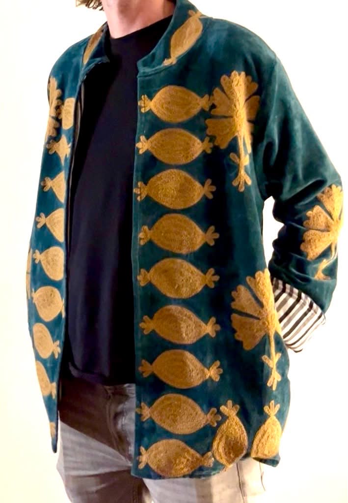 Men - Copal Collection Velvet - Royale Golden Green