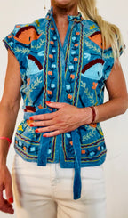 Jasje gilet blauw