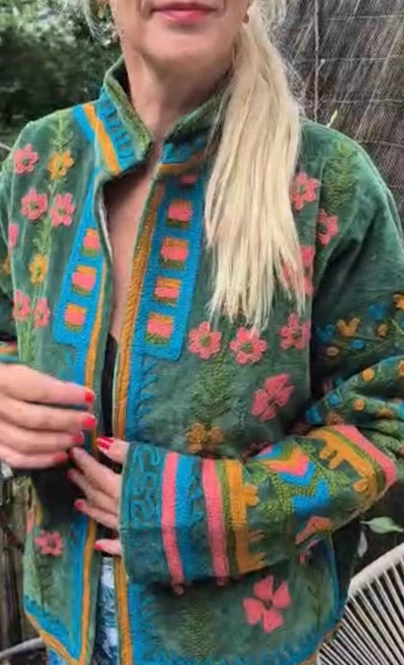 Emerald Bloom Jacket